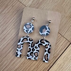 Leopard Print Kids Earrings